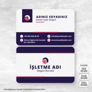 Kartvizit Baskı Mdl:V0597