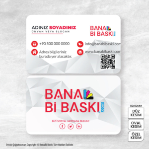 Kartvizit Baskı Mdl:V0586