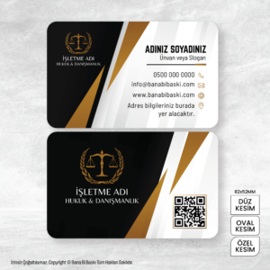 Avukat Kartvizit Baskı Mdl:V0301