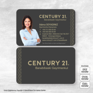 Century 21 Kartvizit Baskı Mdl:V0573