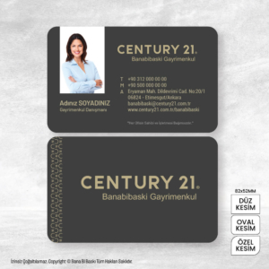 Century 21 Kartvizit Baskı Mdl:V0558
