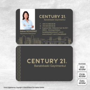 Century 21 Kartvizit Baskı Mdl:V0559