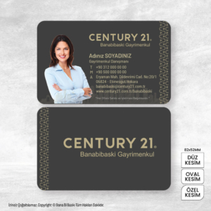 Century 21 Kartvizit Baskı Mdl:V0560