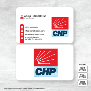 CHP Kartvizit Baskı Mdl:V0331