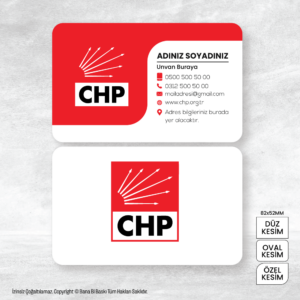 CHP Kartvizit Baskı Mdl:V0326
