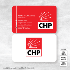 CHP Kartvizit Baskı Mdl:V0324