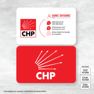 CHP Kartvizit Baskı Mdl:V0323