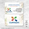 Çiçek Sepete Kartvizit Baskı Mdl:V002