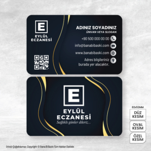 Eczane Kartvizit Baskı Mdl:V0497