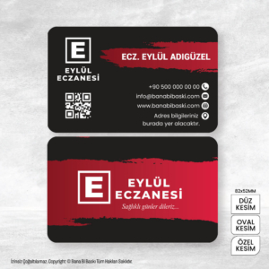 Eczane Kartvizit Baskı Mdl:V0499