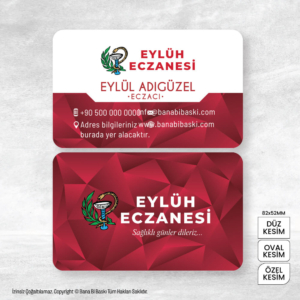 Eczane Kartvizit Baskı Mdl:V0486