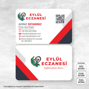 Eczane Kartvizit Baskı Mdl:V0487