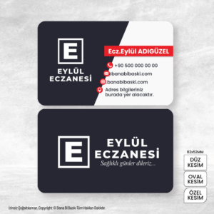 Eczane Kartvizit Baskı Mdl:V0494