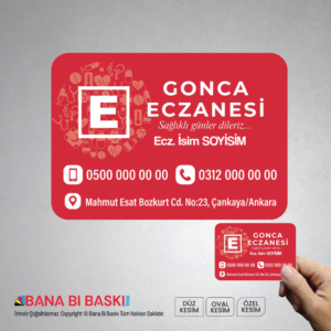 Eczane Magnet Baskı M049