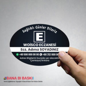 Eczane Magnet Baskı M055