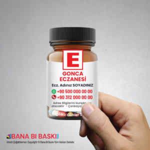 Eczane Magnet Baskı (Şişe Magnet) M008