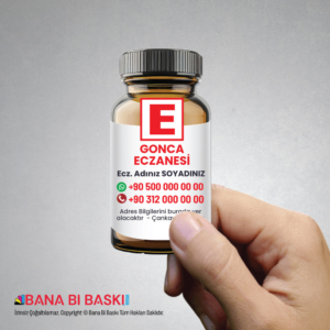 Eczane Şişe Magnet Baskı M009