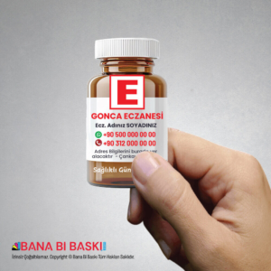 Eczane Şişe Magnet Baskı M016
