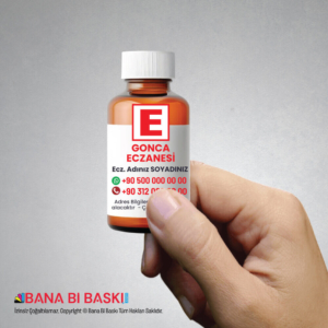 Eczane Magnet Baskı (Eczane Şişe Magnet) M018