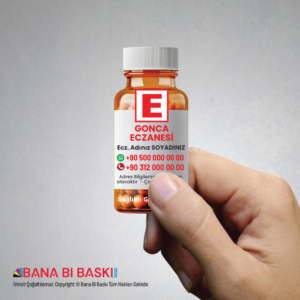 Eczane Magnet Baskı (Eczane Şişe Magnet) M020