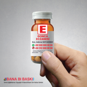 Eczane Magnet Baskı (Eczane Şişe Magnet) M021