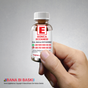 Eczane Magnet Baskı (Eczane Şişe Magnet) M022