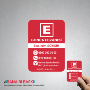 Eczane Magnet Baskı M023