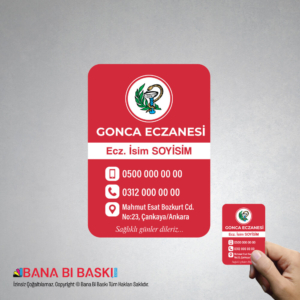 Eczane Magnet Baskı M025