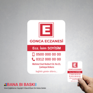 Eczane Magnet Baskı M027