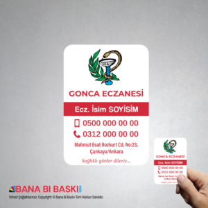 Eczane Magnet Baskı M028