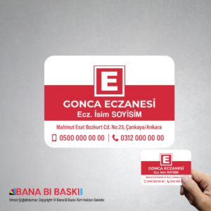 Eczane Magnet Baskı M030