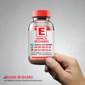 Eczane Şişe Magnet Baskı M005