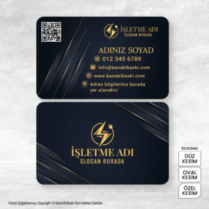 Elektrikçi Kartvizit Baskı Mdl:V0340