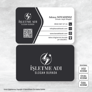 Elektrikçi Kartvizit Baskı Mdl:V0342