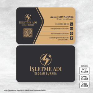 Elektrikçi Kartvizit Baskı Mdl:V0348