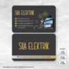 Elektrikçi Kartvizit Baskı Mdl:V0349