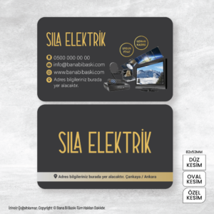 Elektrikçi Kartvizit Baskı Mdl:V0349