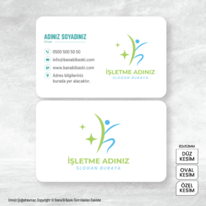 Fizyoterapist Kartvizit Baskı Mdl:V0356