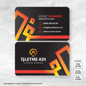 Kartvizit Baskı Mdl:V0130