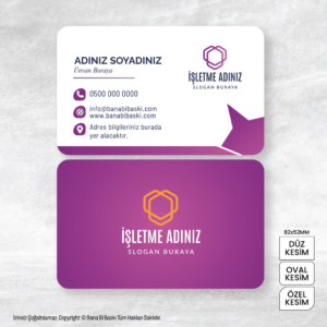 Kartvizit Baskı Mdl:V0186