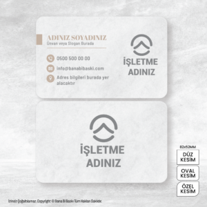 Kartvizit Baskı Mdl:V0216