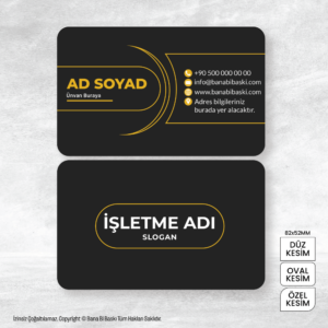 Kartvizit Baskı Mdl:V0255