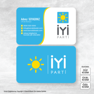 İyi Parti Kartvizit Baskı Mdl:V0101
