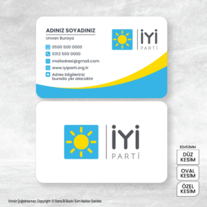 İyi Parti Kartvizit Baskı Mdl:V0103
