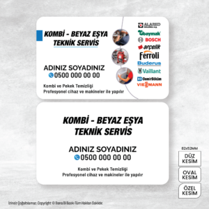 Kombi Bakım Kartvizit Baskı Mdl:V0261