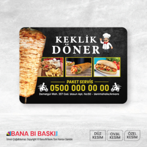 Kartvizit Baskı Model:V001