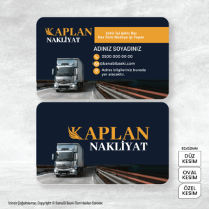 Nakliye Kartvizit Baskı Mdl:V0270