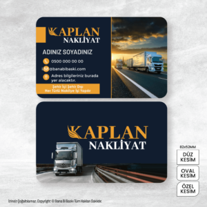 Nakliye Kartvizit Baskı Mdl:V0271