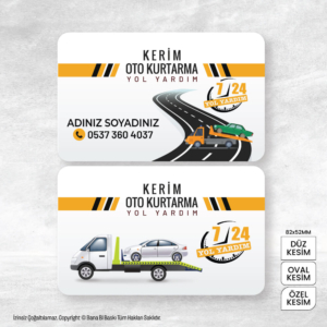 Oto Kurtarma Kartvizit Baskı Mdl:V0478