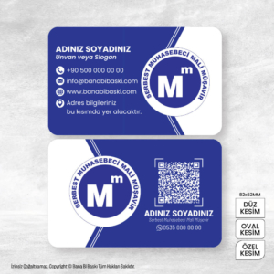 Smmm Muhasebeci Kartvizit Baskı Mdl:V0457